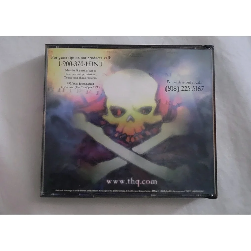 RedJack Revenge of the Brethren PC Game 1998 3-Disc‎ Set THQ Pirate Adventure
